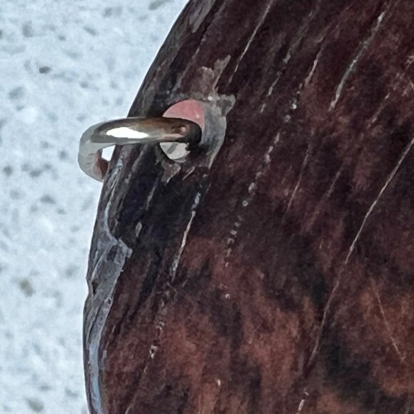 Handcrafted Wooden Pendant With Tigers Eye & Mixed Gemstones - Picture 6 of 7